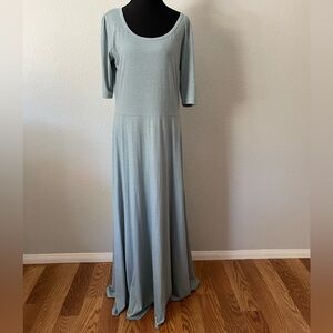 LuLaRoe Light Blue Maxi Dress